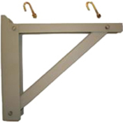 TRIANGULAR SUPPORT BRACKET; BLACK