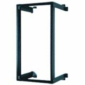 FIXED WALL MOUNT EQUIPMENT RACK; 19INW X 24.5IN (622 MM)H X 18IN (460 MM)D; CLEA