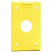 PLATE, HI-IMPACT,NON-M,1G,2P,4PT,YL