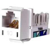 JACK, HXJ,CAT6,8POS,UNI A/B,WH