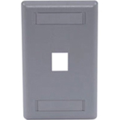 PLATE, WALL,FLUSH,1-G,1PORT,GY