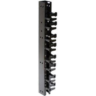 RACK, VERTICAL CHAN,7HX3.25W,BK