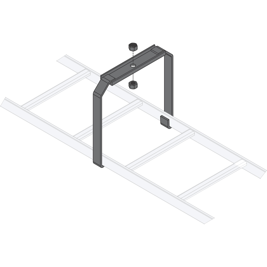 LADDER CENTER BRKT,BLK,1P