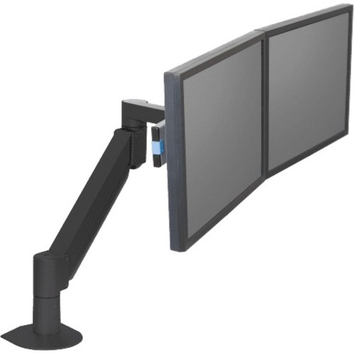 THE 7500 WING DELUXE DUAL MONITOR ARM SUPPORTS MONITORS UP TO 24" AND 2.5-18.7 L