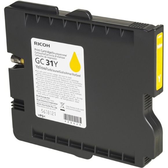 RICOH AFICIO GXE3300N GC31C SD YELLOW INK YIELD 1,920