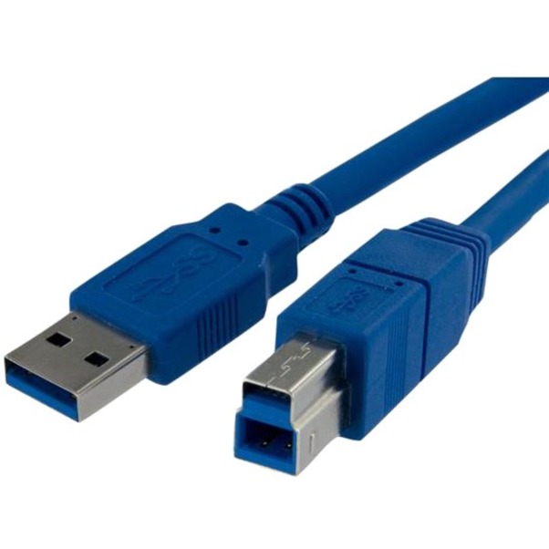 StarTech SuperSpeed USB 3.0 (5Gbps) Cable A to B - USB 3.0 A (M) to USB 3.0 B (M) - 480 MBytes/s or 4.8 Gbps - 3 ft