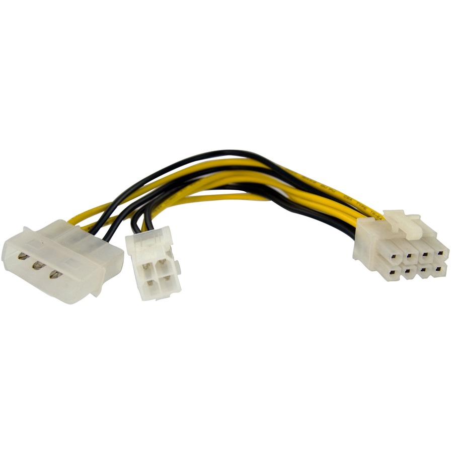 THIS LP4 + P4 PSU TO EPS ADAPTER COMBINES A P4 POWER SUPPLY CONNECTION WITH AN L