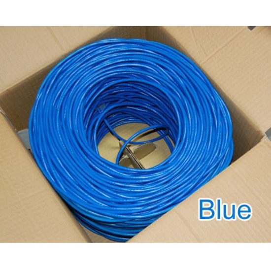 CAT 6 BLUE COLOR CABLE, 1000 INCH LENGTH