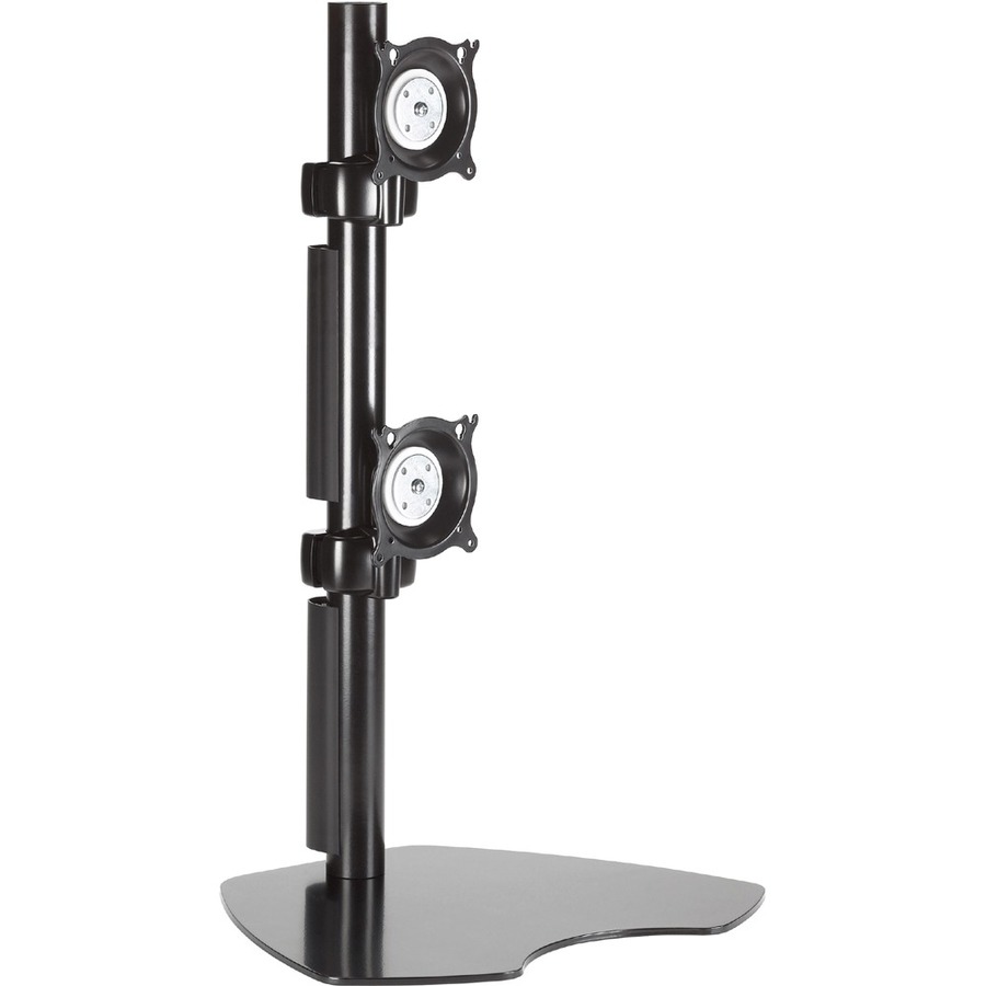 FLAT PANEL DUAL VERTICAL MONITOR TABLE STAND