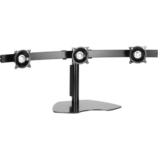 FLAT PANEL TRIPLE MONITOR HORIZONTAL TABLE STAND