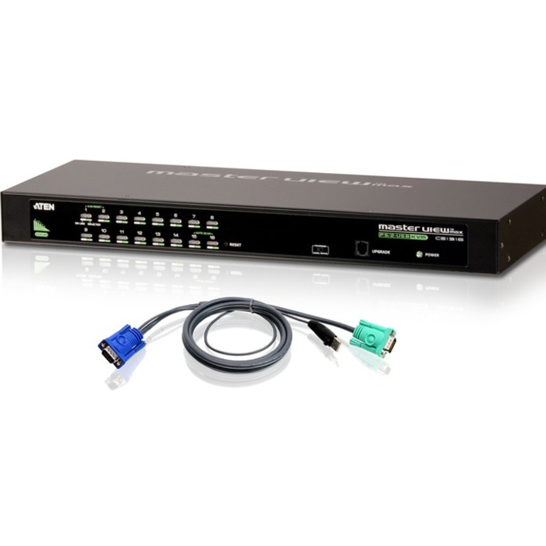 CS1316 - KVM SWITCH - PORTS QTY: 16 - EXTERNAL - WITH 16 USB CABLES