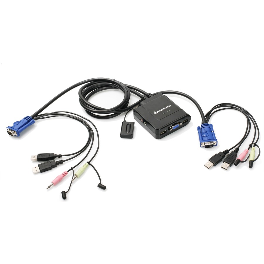 2-PORT USBCABLEKVMSWITCHWITHAUDIOANDMIC