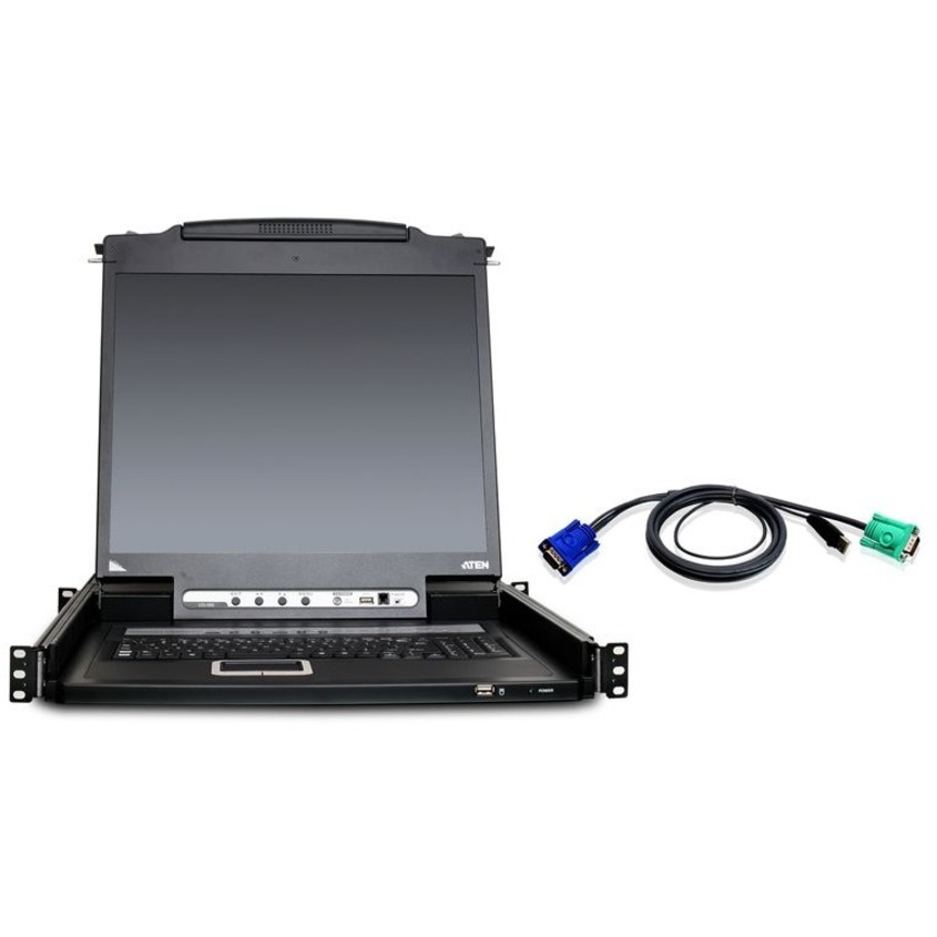 8 Port LCD KVM Console Kit