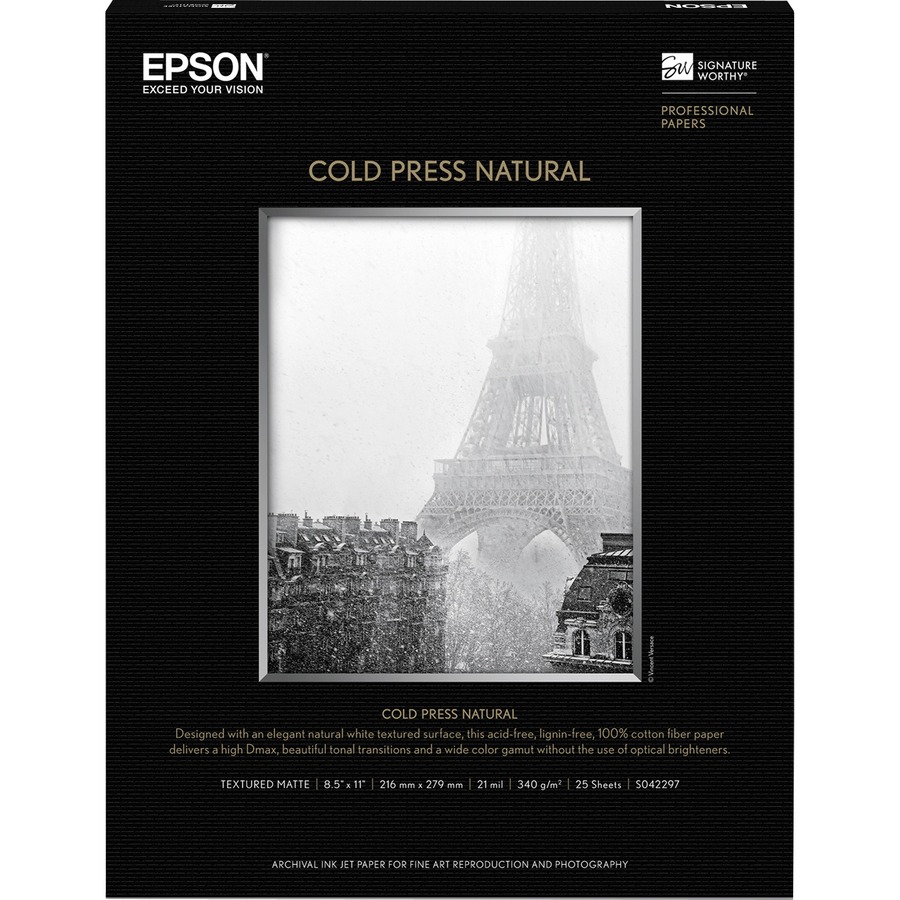 25-SHEET 8.5X11 COLD PRESS NATURAL