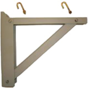 TRIANGULAR SUPPORT BRACKET; BLACK