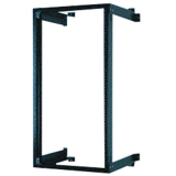 FIXED WALL MOUNT EQUIPMENT RACK; 19INW X 24.5IN (622 MM)H X 18IN (460 MM)D; BLAC