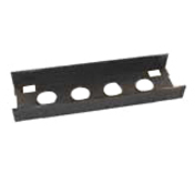 RACK TOP-MOUNT CABLE TROUGH; FOR 19\\ RACK WITH 3\\ RACK CHANNEL; BLACK