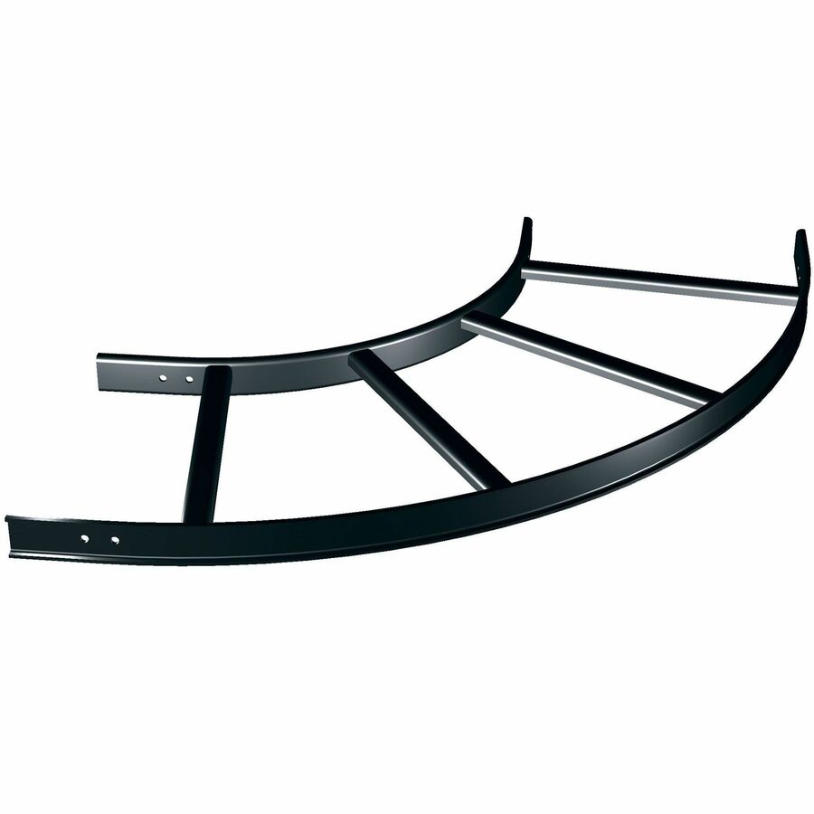 90 HORIZ BEND,BLK,1PC