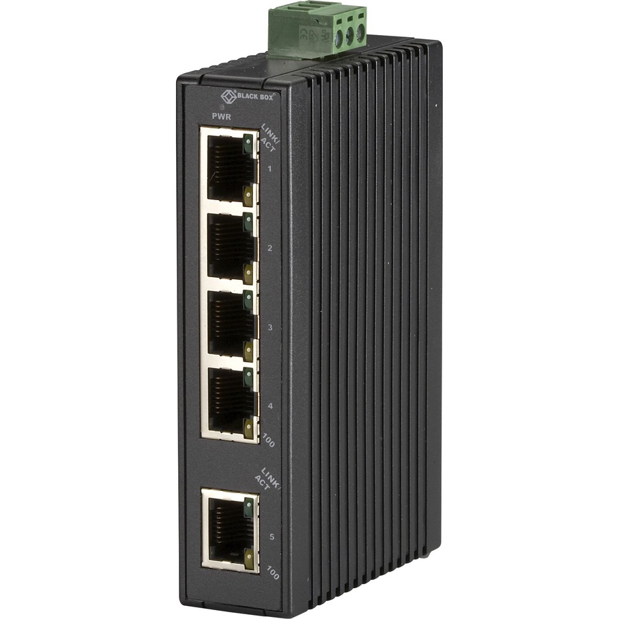 FAST ETHERNET (100-MBPS) HARDENED TEMPERATURE SWITCH - (5) 10/100-MBPS COPPER RJ