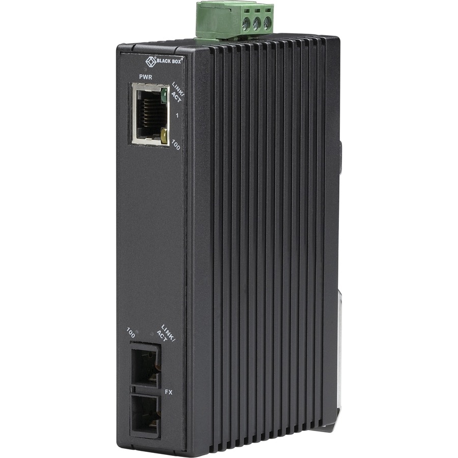 FAST ETHERNET (100-MBPS) INDUSTRIAL MEDIA CONVERTER - 10/100-MBPS COPPER TO 100-