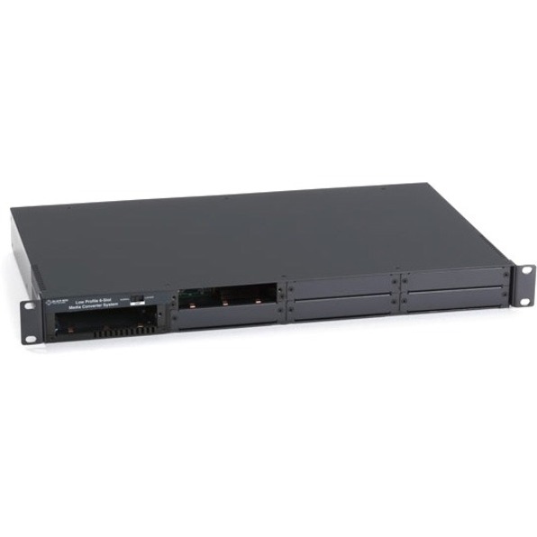MANAGED MEDIA CONVERTER CHASSIS - 6-SLOT, DESKTOP/RACKMOUNT, DUAL AC POWER