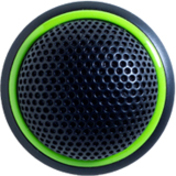 ROUND MINIATURE BOUNDARY MICROPHONE, OMNIDIRECTIONAL, LED LIGHT RING, 5-PIN XLR,