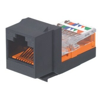NK CAT5E LEADFRAME JACK MOD BLK