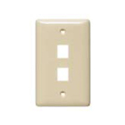 PLATE, WALL,LABEL-LESS,1-G,2-PORT,EI