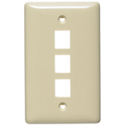 PLATE, WALL,LABEL-LESS,1-G,3-PORT,LA
