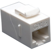 SNAP-FIT, INLINE COUPLER,SLIM,CAT6,BK
