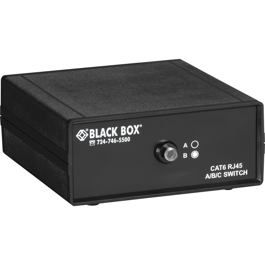 DESKTOP RJ45 2 TO 1 CAT6 ETHERNET 10G MANUAL SWITCH. PROVIDES TOTAL ELECTRICAL I