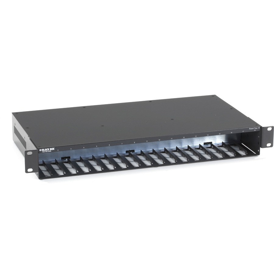 RACKMOUNT POWER TRAY - 18-SLOT, AC POWER, MINI MEDIA CONVERTERS