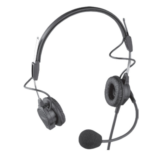 PH-44, DUAL-SIDED LIGHTWEIGHT HEADSET, 9FT (27M) CORD WITH 1/8IN SPLIT FEED - FO