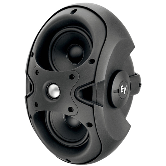 TWO-WAY TWIN 3.5IN WOOFER AND 7.5IN DIRECT RADIATOR DOME TWEETER. BLACK CABINET.