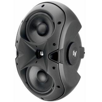 TWO-WAY TWIN 6IN WOOFER AND 1IN HORN LOADED 100 X 90 TWEETER. BLACK CABINET. INC
