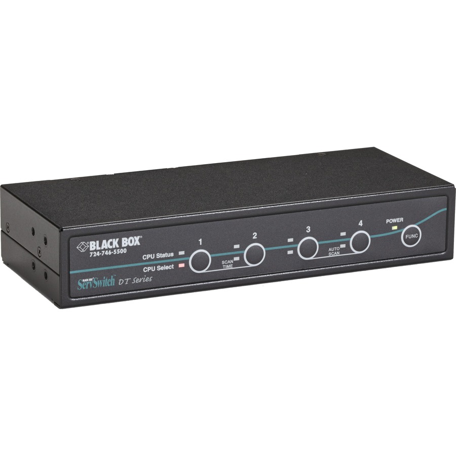 DESKTOP KVM SWITCH - DVI-D WITH EMULATED USB KEYBOARD/MOUSE, 4-PORT