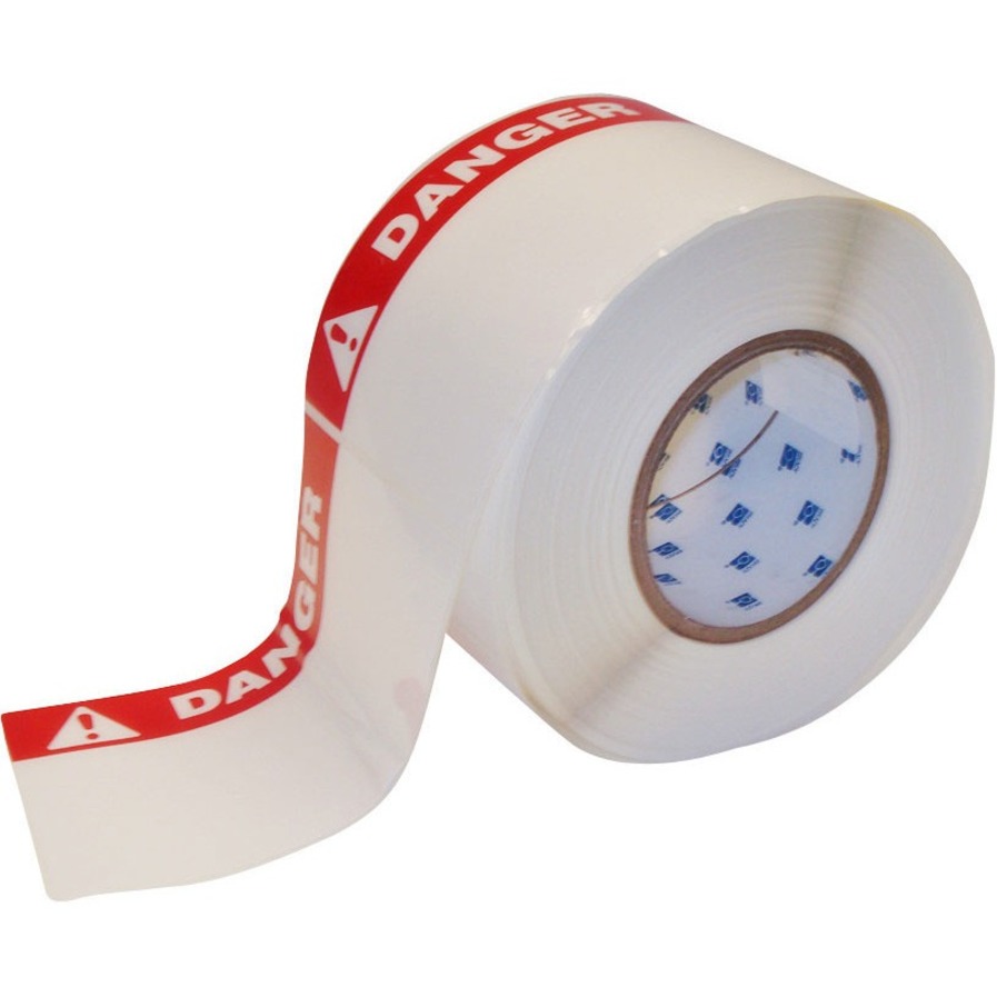 3IN CORE SERIES TOUGHBOND PRE-PRINTED DANGER POLYESTER LABELS 6 IN X 4 IN (152.4