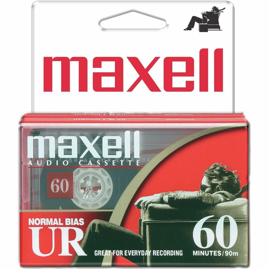 UR-60 BLANK AUDIO CASSETTE TAPE 2PK, FLAT PACKS