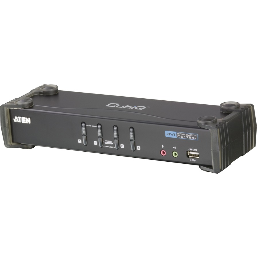4-PORT MASTERVIEW USB-DVI KVM SWITCH, CABLES INCLUDED