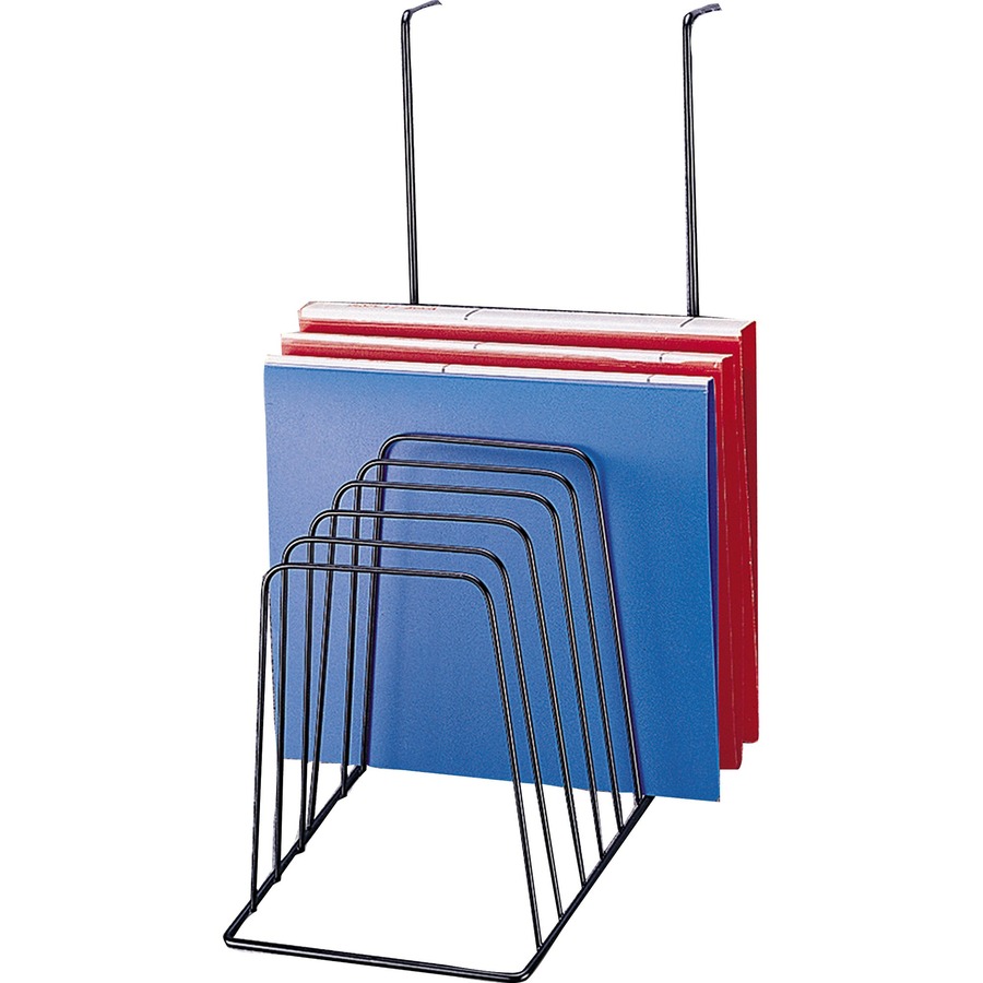 PARTITION STEP INCLINE SORTER,EIGHT SLOTS,FITS PARTITIONS UP TO 3I WIDE,BLACK ME