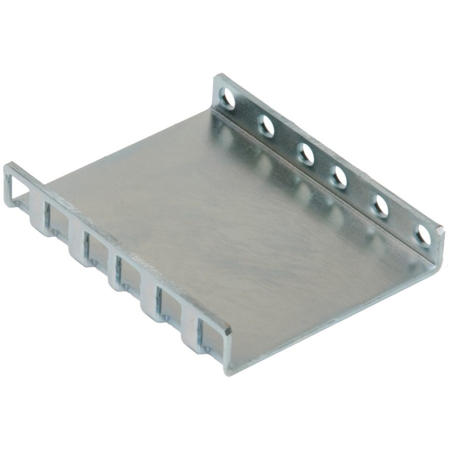 2U TALL, 2.90IN WIDE METAL BRACKET, CLEAR ZINC, CONVERTS ROUND HOLE RACKS TO SQU