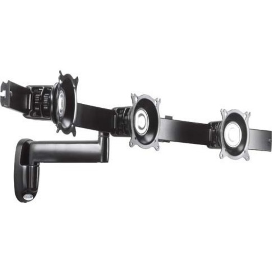 CHIEF TRIPLE HORIZONTAL MONITOR ARM WALL MOUNT - KWS320B - MOUNTING KIT FOR 3 LC