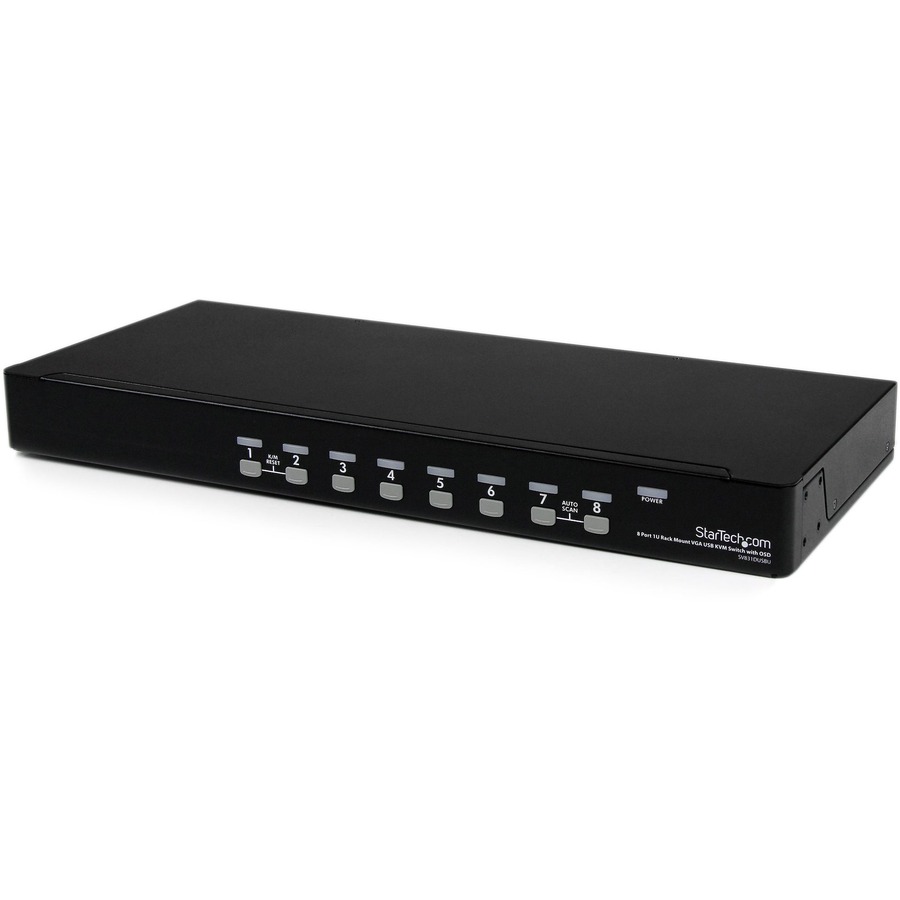 8 Port 1U Rack Mount USB KVM S