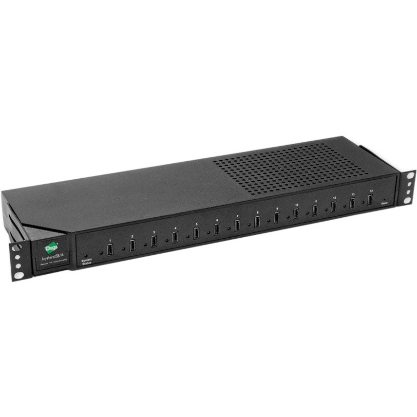 DIGI HUBPORT/14 14 PORT USB 2.0 HUB 19INCH RACK (INCLUDES 1 US IEC POWER CORD)