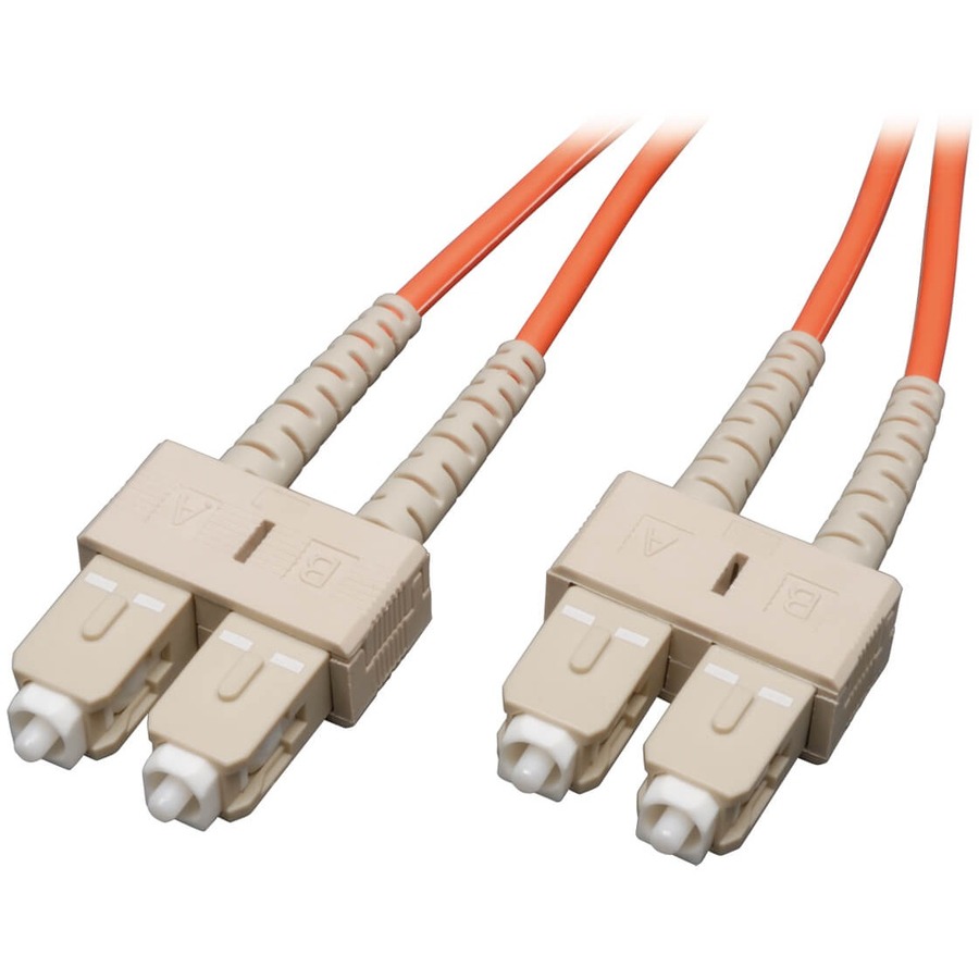 FIBER PATCH CABLE - MALE LEFT GENDER - MALE RIGHT GENDER - SC DUPLEX RIGHT CONNE