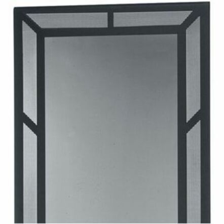 PLEXI VENTED FRONT DOOR, 44 RU DRK RACKS,STEEL WITH BLACK FINISH, VENTED PLEXI,
