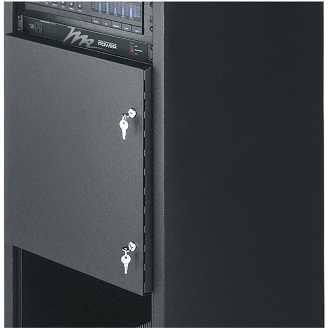 SECURITY DOOR, 15 RU, SOLID,KEYLOCKED DOOR CONTROLS ACCESS TO EQUIPMENT; SOLID S