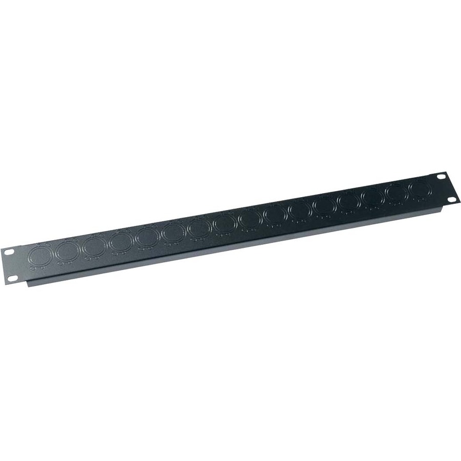 UNIVERSAL CONNECTOR PANEL, 1 RU,FLEXIBLE CONNECTOR KNOCKOUTS; FLANGED STEEL WITH