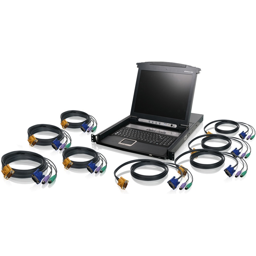 KVM SWITCH - 8-PORT - EXTERNAL - 17INCH LCD COMBO TAA COMPLIANT