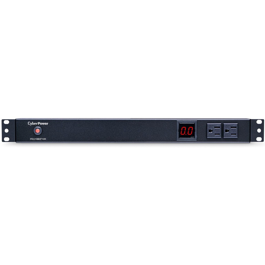 CyberPower 12-Outlets 1U Rackmount Server-PDU - Metered - Input 120V NEMA 5-15P - Output 12x NEMA 5-15R (PDU15M2F10R)